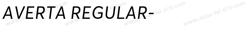 AVERTA REGULAR字体转换
